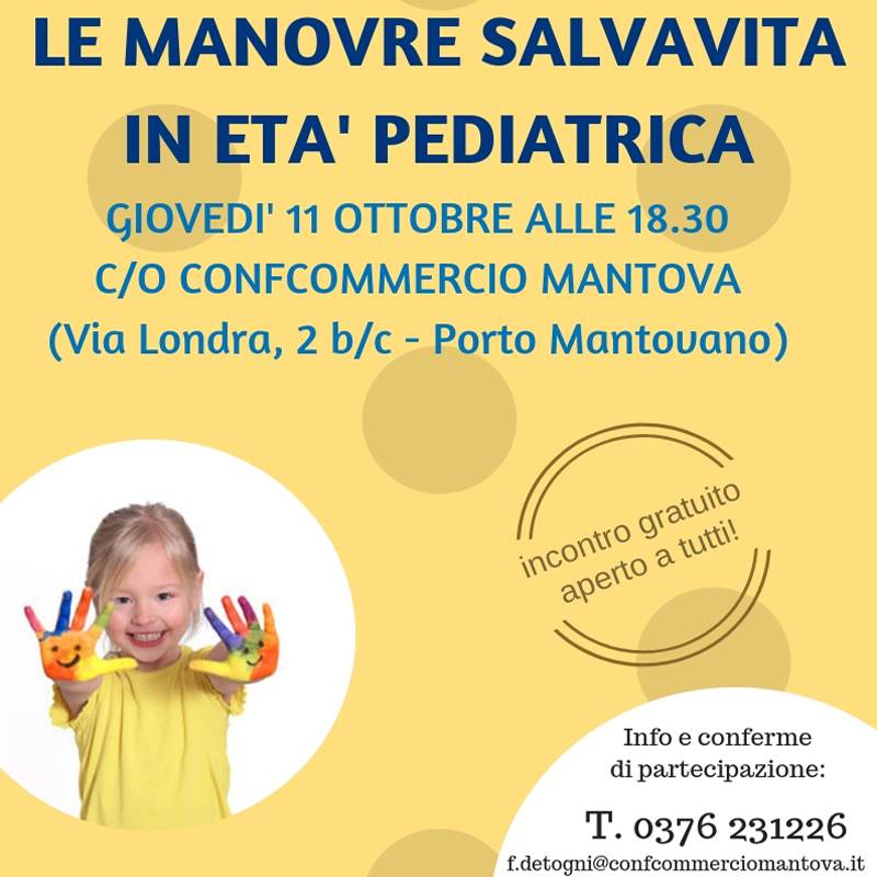 Incontro di Assonidi sulle manovre salvavita in età pediatrica: appuntamento l'11 ottobre in associazione