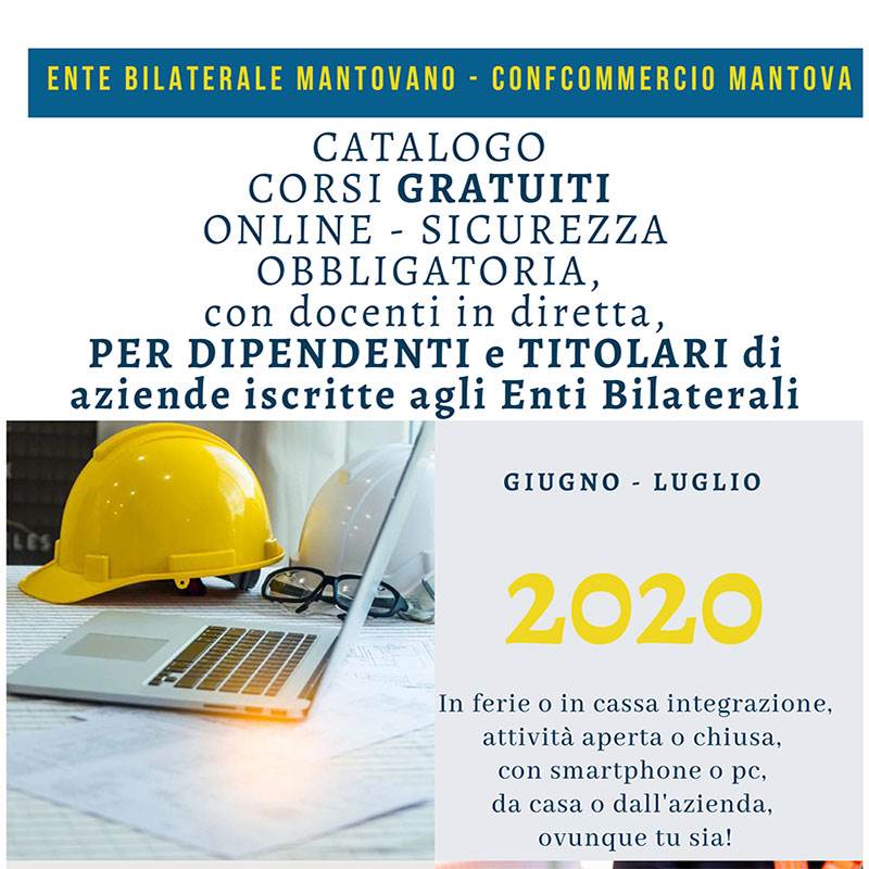 Formazione a distanza: corsi obbligatori sulla sicurezza GRATIS