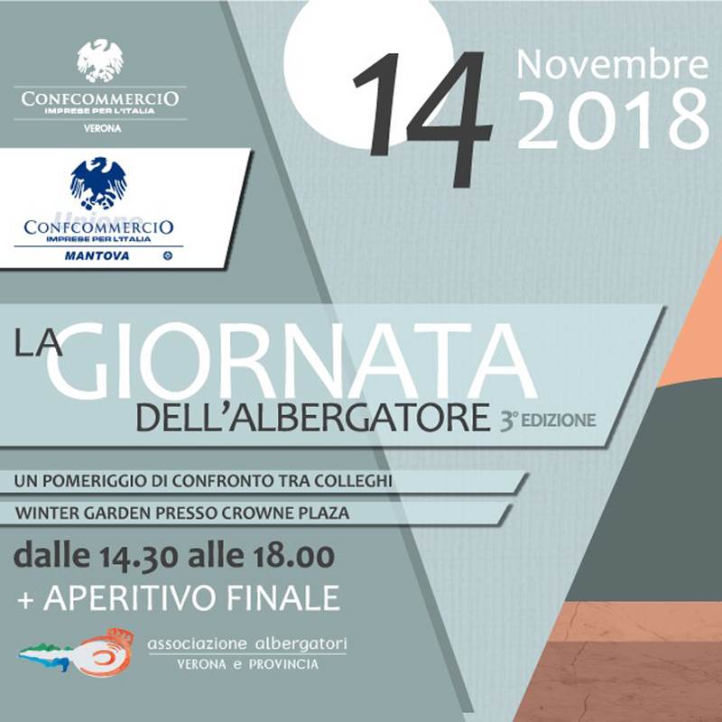 Save the date - il 14 novembre torna a Verona "La Giornata dell'Albergatore"