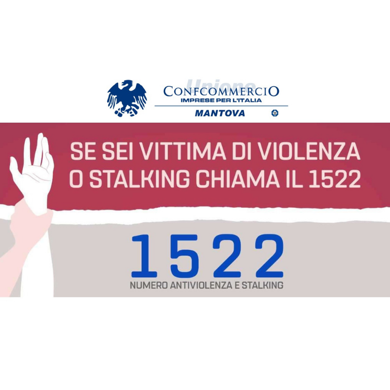 Il cartello con il numero antiviolenza da esporre nei pubblici esercizi