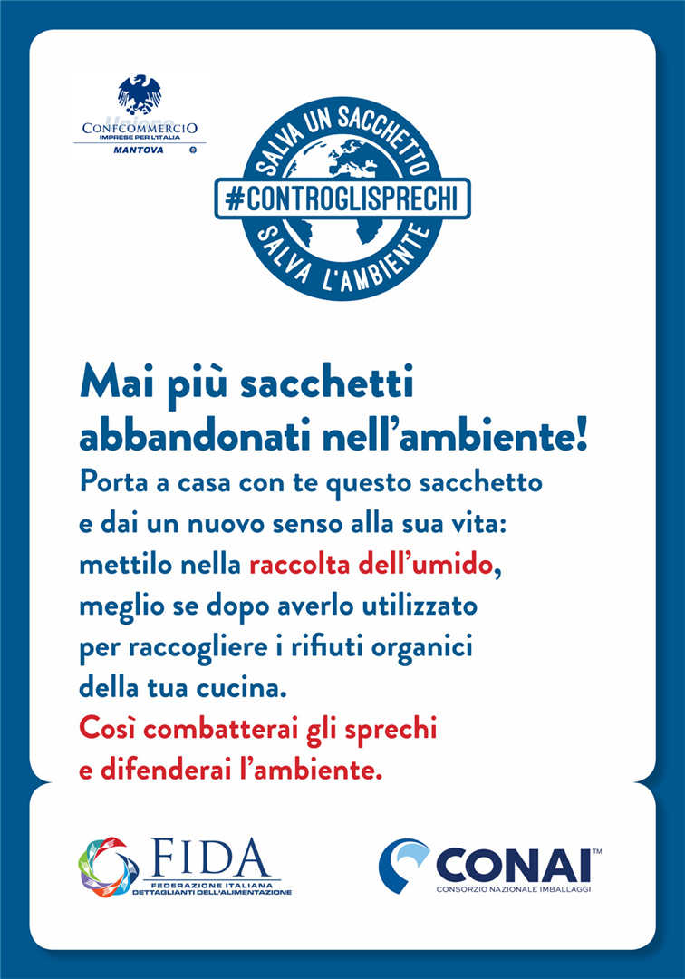 Campagna degli alimentaristi &quot;Salva un sacchetto, salva l&#39;ambiente&quot;