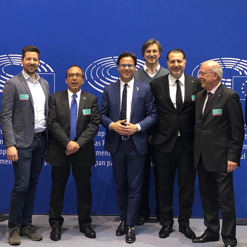 Il Presidente degli albergatori in visita al Parlamento Europeo