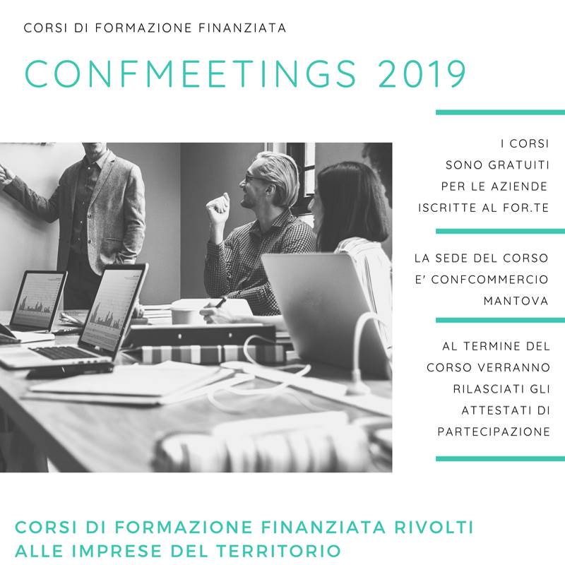 Al via i Confmeetings , percorsi formativi gratuiti firmati Confcommercio