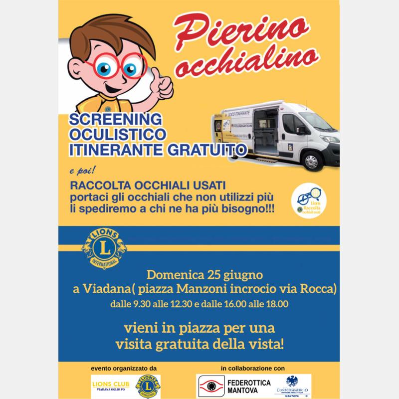 Domenica a Viadana screening visivo per tutti con Federottica Mantova e Lions Club Viadana Oglio Po