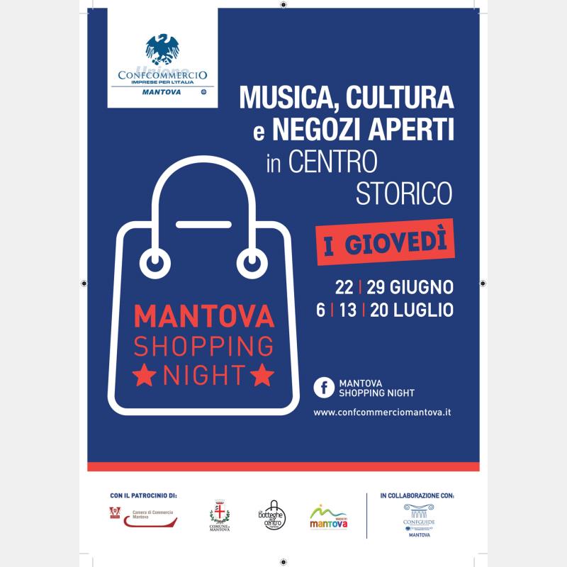 Giovedì 13 luglio quarto appuntamento con i giovedì di Mantova Shopping Night: negozi aperti fino alle 23, tanta musica, laboratori per bambini e cene sotto le stelle