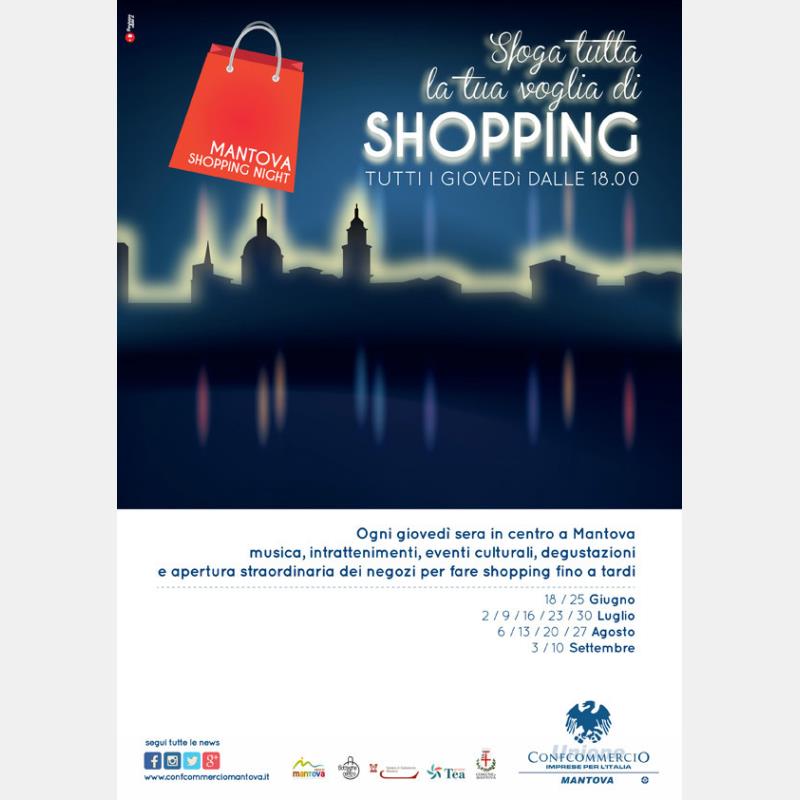 Giovedì 9 luglio quarto appuntamento con 'Mantova Shopping Night'
