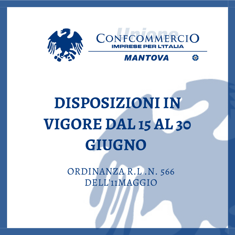 Ordinanza 566 Lombardia: riaperture dal 15 giugno