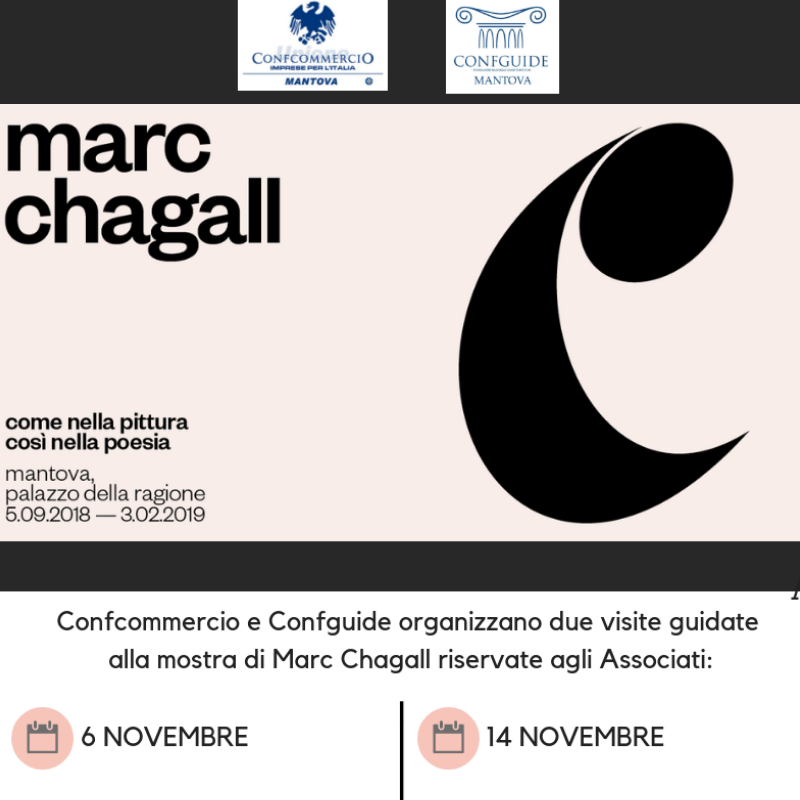 Due visite guidate alla mostra su Chagall riservate agli Associati