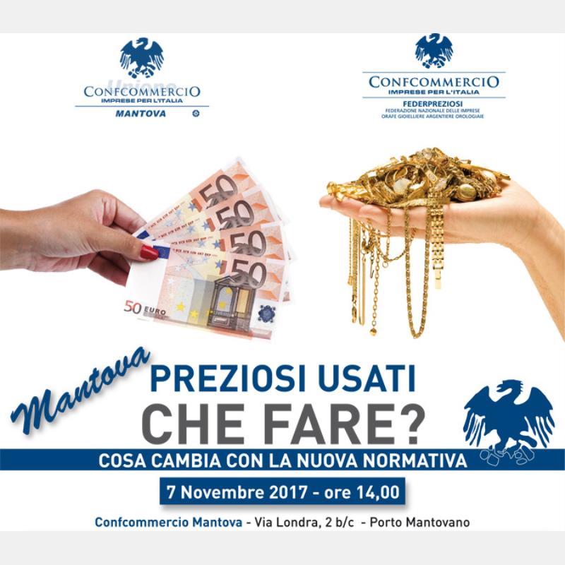 'Preziosi usati, che fare?': il 7 novembre l'incontro sulla nuova normativa in materia di compravendita di oggetti preziosi usati