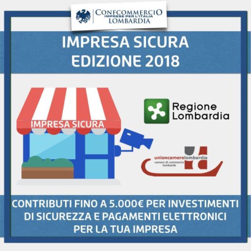 Pubblicato il bando 'Impresa Sicura' 2017: contributi a fondo perduto per migliorare la sicurezza delle imprese commerciali e artigiane