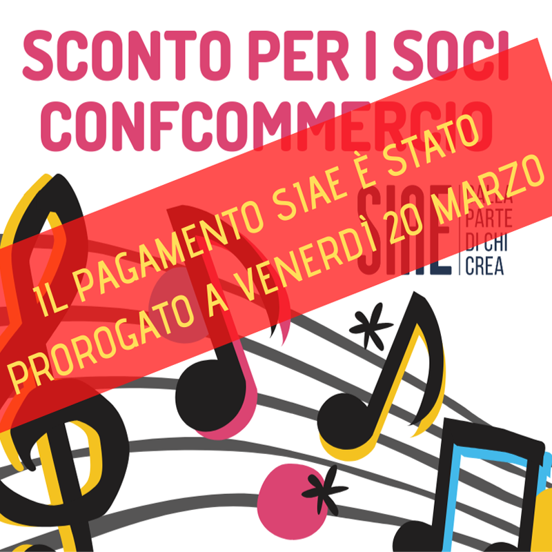 Compensi SIAE, scadenza rinviata al 20 marzo