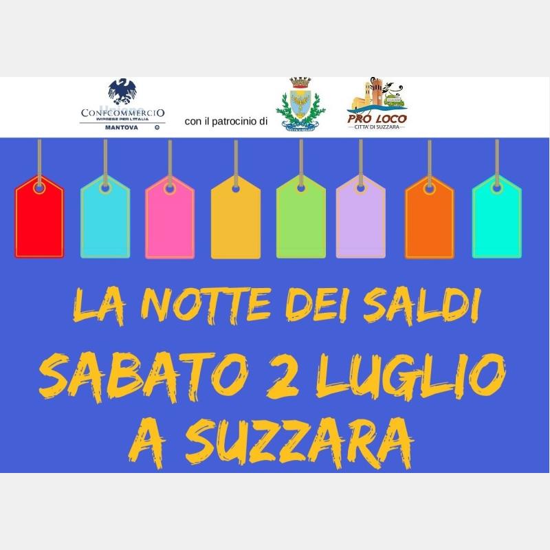 Sabato 2 luglio La notte dei saldi a Suzzara: negozi aperti fino a mezzanotte, musica, spettacoli e golosità