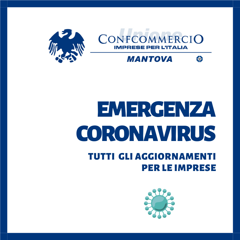 Emergenza coronavirus, tutti gli aggiornamenti per le imprese